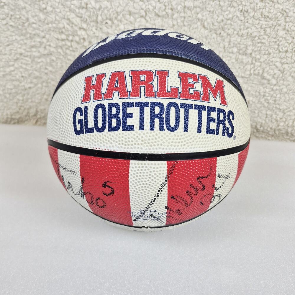 Harlem Globetrotters Full Size Basketball Autographed Signed Signatures No COA